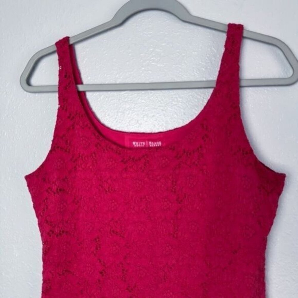 White House Black Market purple lace tank top M - Picture 2 of 9